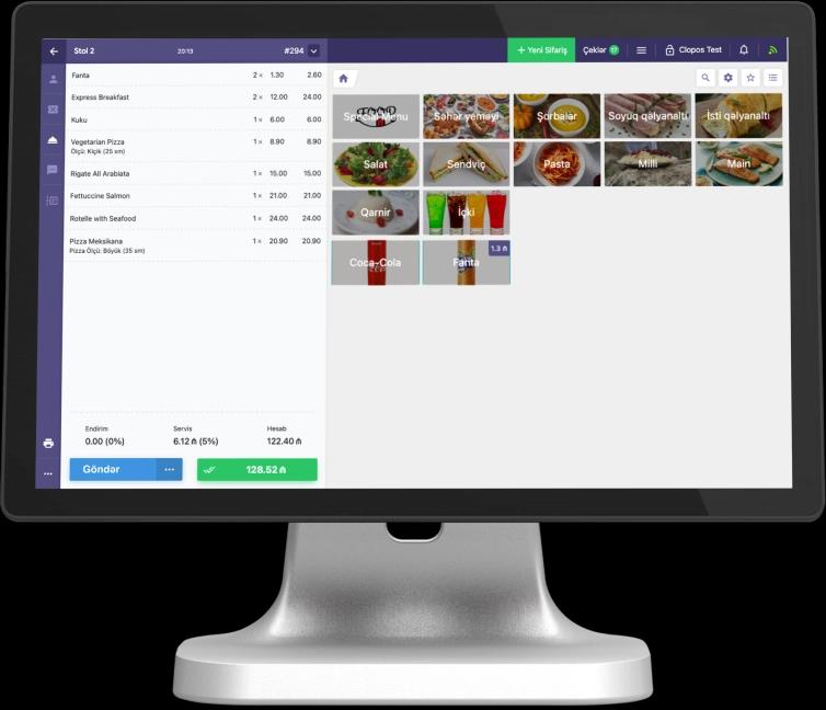 Restoran biznesləri üçün POS proqramı və idarəetmə sistemi